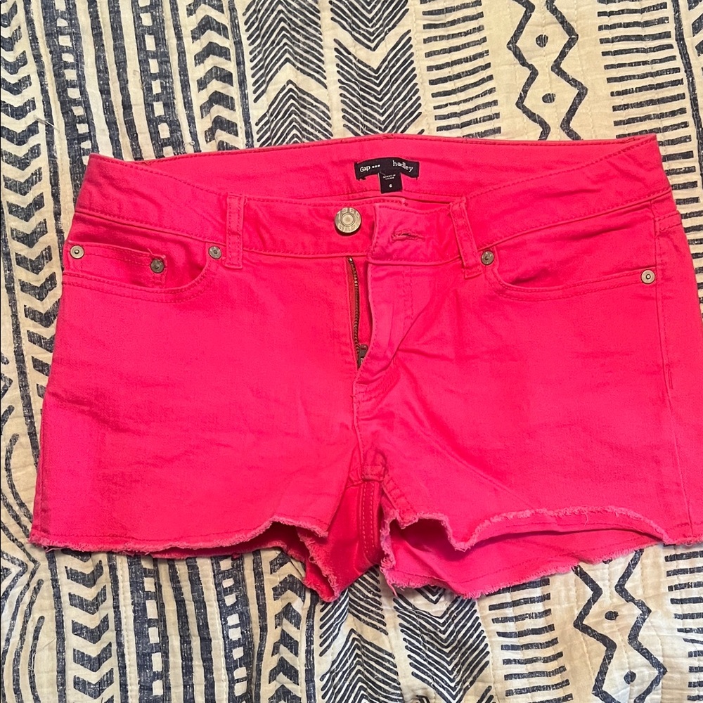 Gap Haldley Hot Pink Jean Shorts